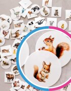 INSPIO 90 kártya - Találj egy állatpárt - Montessori kártyák