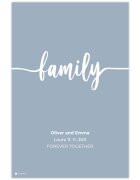 INSPIO Fali dekoráció - FAMILY nevekkel és dátummal