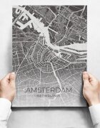 INSPIO Fali dekoráció - Map Of Amsterdam II