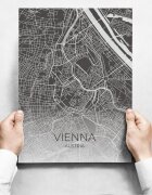 INSPIO Fali dekoráció - Map Of Vienna