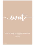 INSPIO Fali dekoráció - SWEET hálószobába szerelmeseknek
