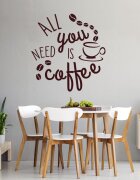 INSPIO Falmatricák konyhába és ebédlőbe - All you need is coffee
