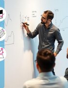 INSPIO Fehér írható irodai fólia falra
