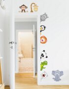 INSPIO Gyerekszoba falmatrica - Állatkert az ajtó körül
