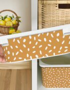 INSPIO Matrica IKEA TROFAST dobozhoz - Aranysárga BOHO minta