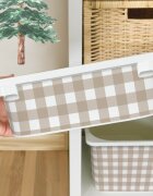 INSPIO Matrica IKEA TROFAST dobozhoz - Bézs kockás minta
