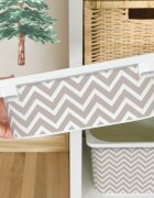 INSPIO Matrica IKEA TROFAST dobozhoz - Bézs színű cikcakkos (cikcakk)