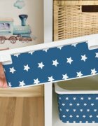 INSPIO Matrica IKEA TROFAST dobozhoz - Fehér csillagok (kék)