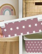 INSPIO Matrica IKEA TROFAST dobozhoz - Fehér csillagok (rózsaszín)