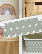 INSPIO Matrica IKEA TROFAST dobozhoz - Fehér csillagok (szürke)