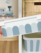 INSPIO Matrica IKEA TROFAST dobozhoz - Kék ívek