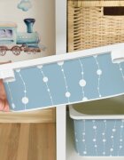INSPIO Matrica IKEA TROFAST dobozhoz - Kék láncok