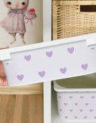 INSPIO Matrica IKEA TROFAST dobozhoz - Lila szívek