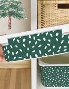 INSPIO Matrica IKEA TROFAST dobozhoz - Moha zöld BOHO minta