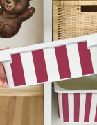 INSPIO Matrica IKEA TROFAST dobozhoz - Piros és fehér csíkok