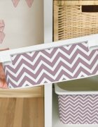 INSPIO Matrica IKEA TROFAST dobozhoz - Rózsaszín ékzár (cikcakkos)