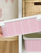 INSPIO Matrica IKEA TROFAST dobozhoz - Rózsaszín hullámok