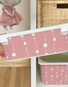 INSPIO Matrica IKEA TROFAST dobozhoz - Rózsaszín láncok