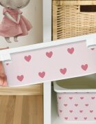 INSPIO Matrica IKEA TROFAST dobozhoz - Rózsaszín szívek