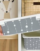 INSPIO Matrica IKEA TROFAST dobozhoz - Szürke láncok