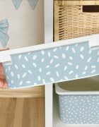 INSPIO Matrica IKEA TROFAST dobozhoz - Világoskék BOHO minta