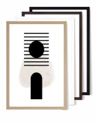 INSPIO Modern fa keret 60x40 cm