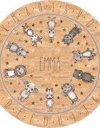 INSPIO Parafaszőnyeg - Földszínű állatkák ábécével