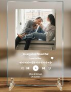 INSPIO Spotify üvegplakett fotó és dal üveglapon