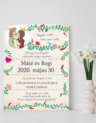 INSPIO Szerelmes ajándékok - Magyar népies dekorációs tábla