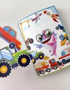 INSPIO XXL Járművek – Nagyméretű Montessori könyv gyerekeknek 32 járművel és autóval