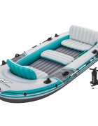 Bestway Felfújható csónak Szürke és Fehér 364 x 166 m PVC