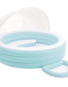 INTEX Medence Lounge Felfújható Napernyővel 277 x 221 x 137 cm Kerek