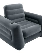 INTEX sötétszürke kihúzható fotel 117 x 224 x 66 cm