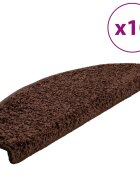 vidaXL 10 db barna fĂ©lkĂ¶r alakĂş nagy lĂ©pcsĹ‘szĹ‘nyeg 65 x 21 x 4 cm