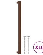 vidaXL 10 db bronz rozsdamentes acél szekrényfogantyú 320 mm