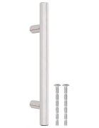 vidaXL 10 db ezüst rozsdamentes acél szekrényfogantyú furattávolság 96 mm teljes hossz 150 mm