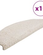 vidaXL 10 db fehĂ©r fĂ©lkĂ¶r alakĂş lĂ©pcsĹ‘szĹ‘nyeg 65 x 21 x 4 cm nagy