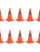 vidaXL 10 db összecsukható közlekedési bója 42 cm
