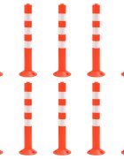 vidaXL 10 db PE forgalomterelő oszlop 75 cm