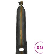 vidaXL 10 db sötétzöld HDPE homokzsákok 103 x 25 cm