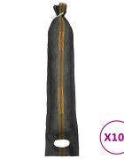 vidaXL 100 db sötétzöld HDPE homokzsák 103 x 25 cm