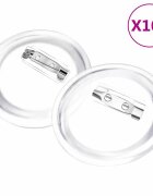 vidaXL 100 készlet akril 44 mm-es kitűző