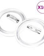 vidaXL 100 készlet akril 58 mm-es kitűző
