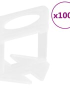 vidaXL 1000 db csempeszintező ék 15 mm