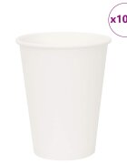 vidaXL 1000 db fehér papír kávéscsészék 12oz 300ml