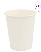 vidaXL 1000 db fehér papír kávéscsészék 8oz 200ml