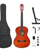 vidaXL 12 darabos klasszikus gitár kezdő szett 4/4 39