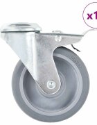 vidaXL 12 db hátfuratos önbeálló görgő 100 mm