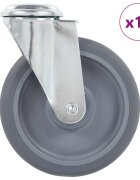 vidaXL 12 db hátfuratos önbeálló görgő 125 mm