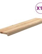 vidaXL 12 db tömör tölgyfa lépcsőfokok kezeletlen 120x30x2 cm